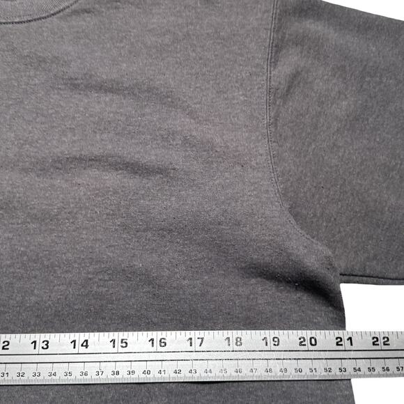 Hanes Grey Pullover Sweatshirt Mens M Fall Winter Essential - Picture 3 of 6